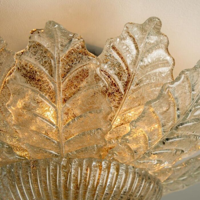 murano glass flush mount by barovier toso italy 14