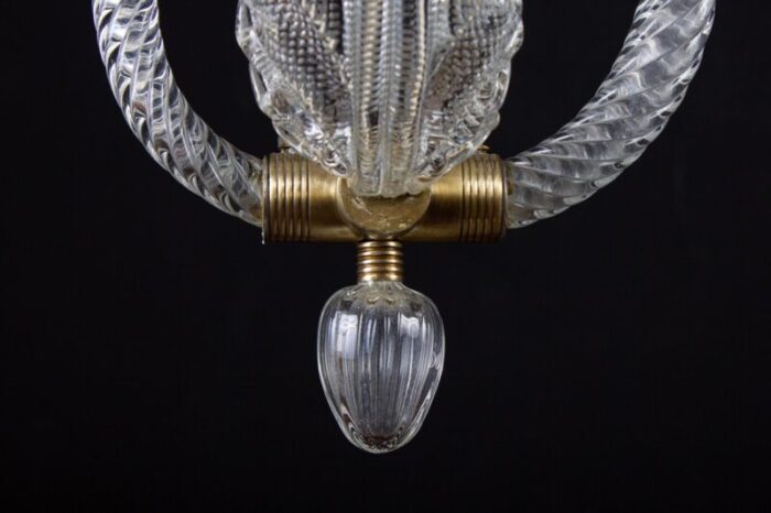 murano glass pendant lamp or lantern by ercole barovier 1930 13