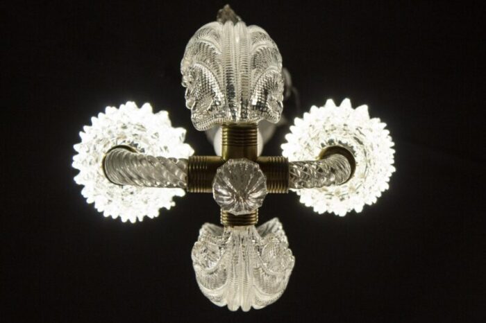 murano glass pendant lamp or lantern by ercole barovier 1930 7