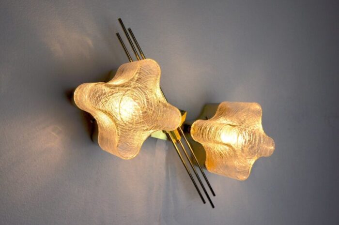 murano wall light from sciolari italy 1970 3