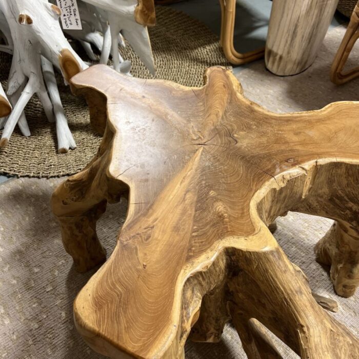 natural teak root coffee table 7222