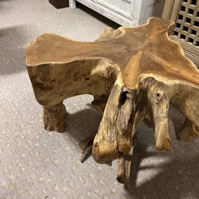 natural teak root coffee table 9138