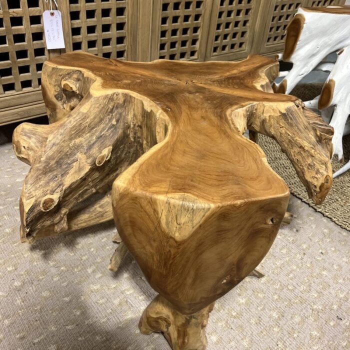 natural teak root coffee table 9939