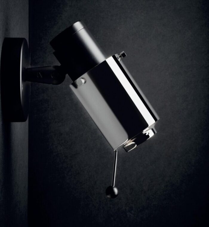 nickel biny spot wall lamp by jacques biny for rima 2