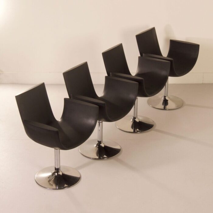 noa dining chairs by marcello ziliani for sintesi 2000s set of 4 2100 1