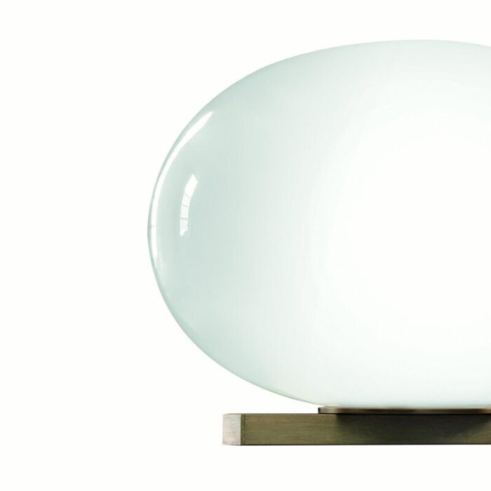 opaline glass and brass alba wall lamp by mariana pellegrino soto for oluce 2