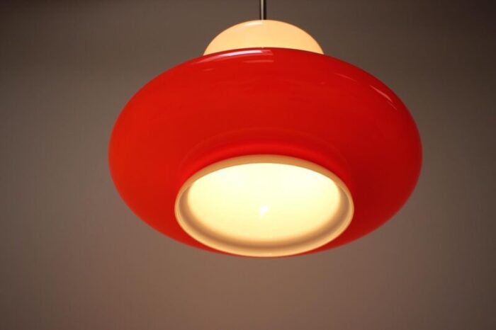 opaline glass pendant light czechoslovakial 1960s 10