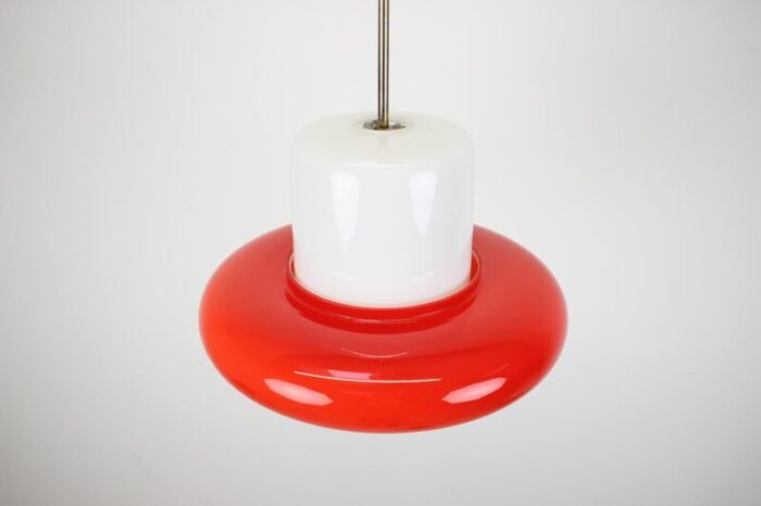 opaline glass pendant light czechoslovakial 1960s 3