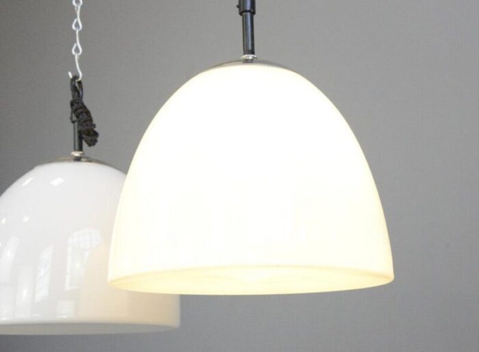 opaline pendant lights by vilhelm lauritzen 1950s 10