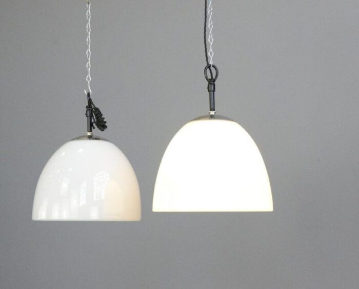 opaline pendant lights by vilhelm lauritzen 1950s 2