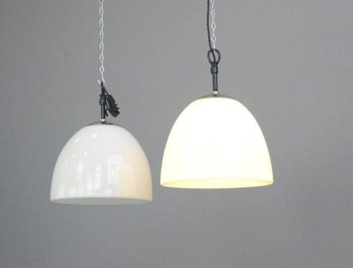 opaline pendant lights by vilhelm lauritzen 1950s 4