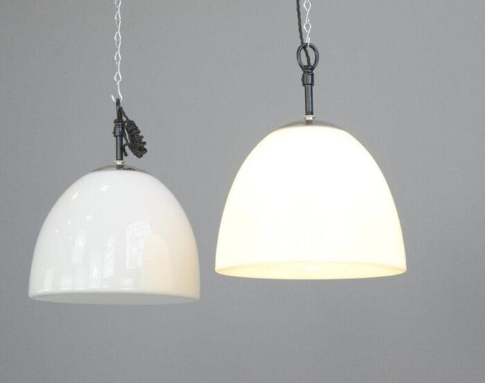 opaline pendant lights by vilhelm lauritzen 1950s 8