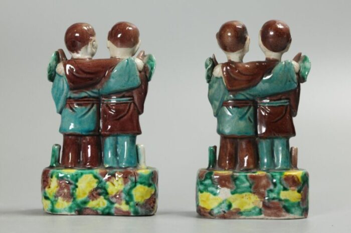 pair of chinese porcelain hoho twins 18th late 18th century 2809