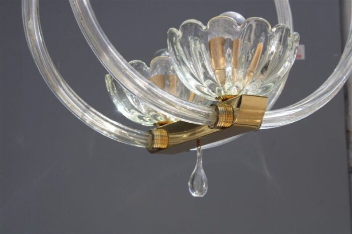 pendant in murano glass and brass from barovier 1950s 20