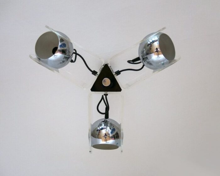 pendant lamp in the style of gino sarfatti 1970s 4