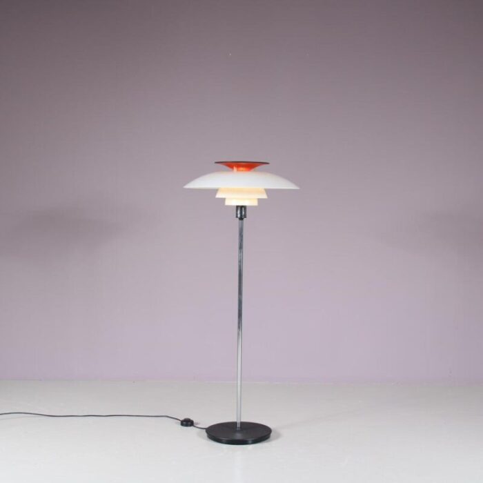 ph80 floor lamp by poul henningsen for louis poulsen denmark 1970s 6428