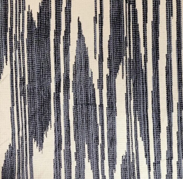 pierre frey bourail formentera blue modern ikat jacquard 5 yards 6459