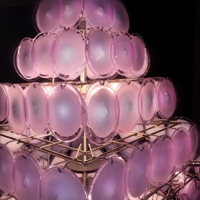 pink chandeliers 1970 set of 2 14