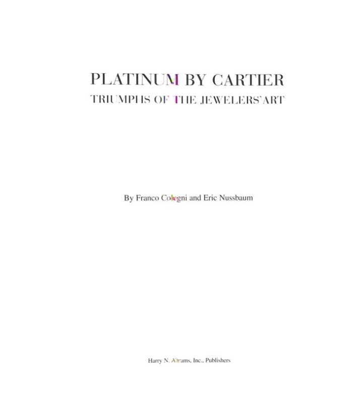 platinum by cartier triumphs of the jewelers art 1995 cologni franco nussbaum eric 8426