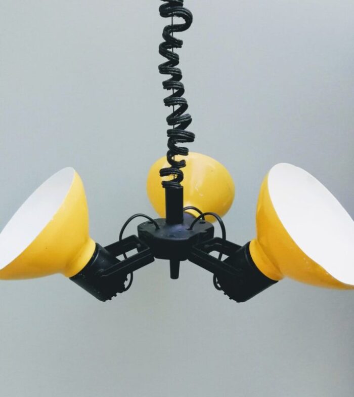 polish ceiling lamp 1970s 6