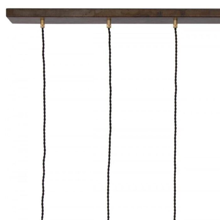 raad raw brass and oxidized steel ceiling lamp from konsthantverk 3