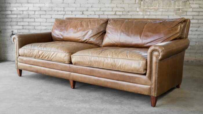 ralph lauren leather macintyre sofa 3572