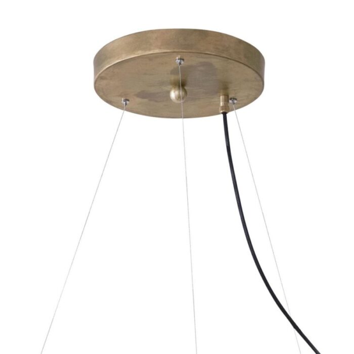 raw brass megafon 9 round ceiling lamp by jesper stahl for konsthantverk 5