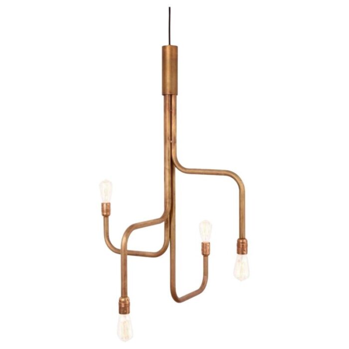 raw brass strapatz ceiling lamp by sabina grubson for konsthantverk tyringe 1 1