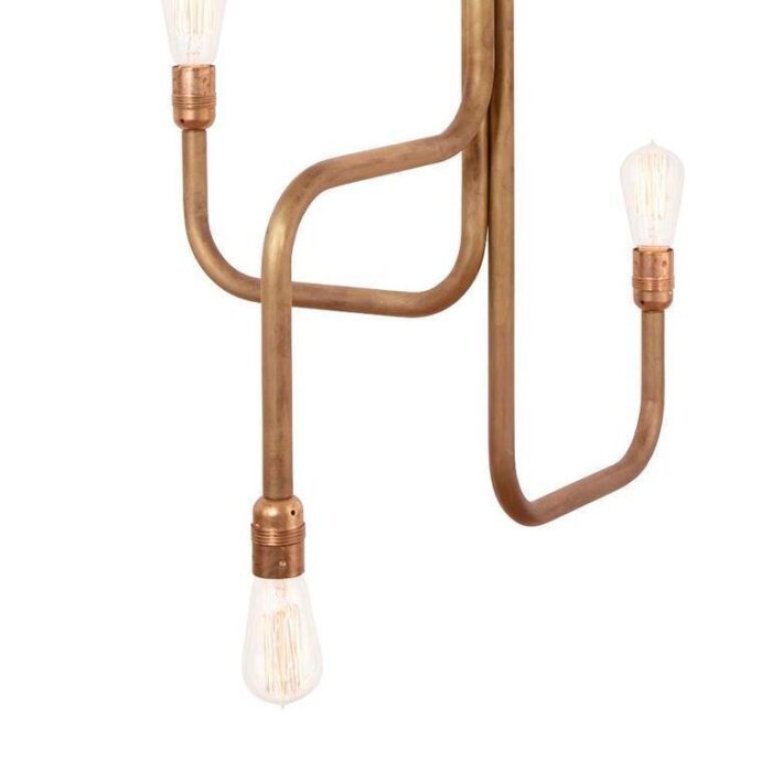 raw brass strapatz ceiling lamp by sabina grubson for konsthantverk tyringe 1 4