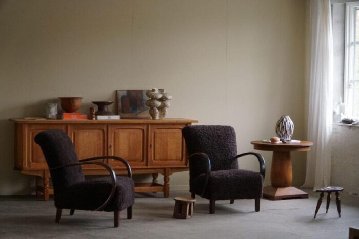 rectangular sideboard in oak 1960s 1546