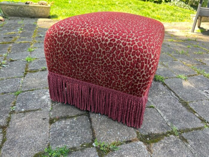 red leopard ottoman 6100