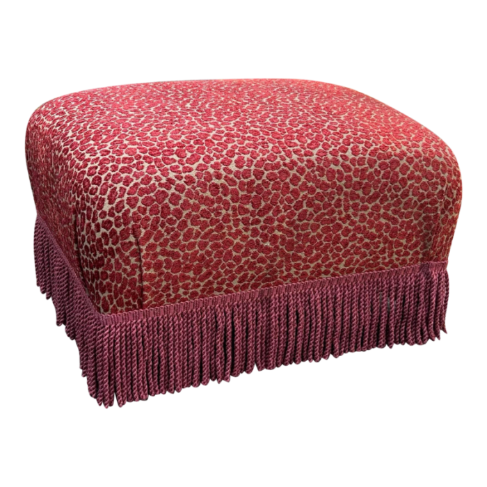 red leopard ottoman 8364