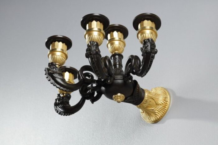 restoration period sconces in bronze set of 2 13