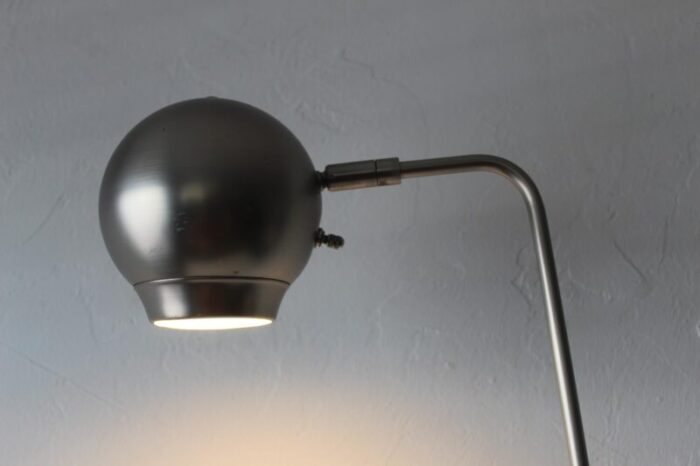 robert sonneman for george kovacs style brushed metal eyeball floor lamp 9656