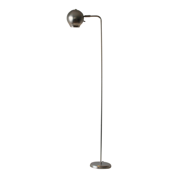 robert sonneman for george kovacs style brushed metal eyeball floor lamp 9680