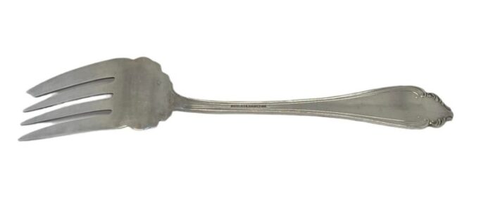 rogers and hamilton marquise 1900 silverplate cold meat serving fork 2536