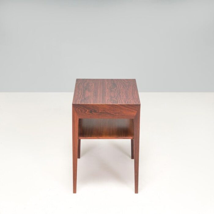 rosewood side table with drawer attributed to severin hansen for haslev mbelsnedkeri 1960s 0322