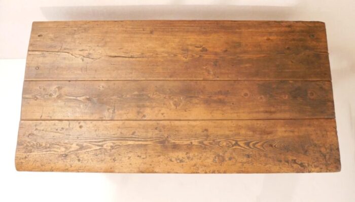 rustic console table in mixed woods italy 1800s 0025