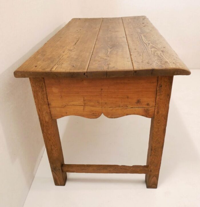 rustic console table in mixed woods italy 1800s 0524