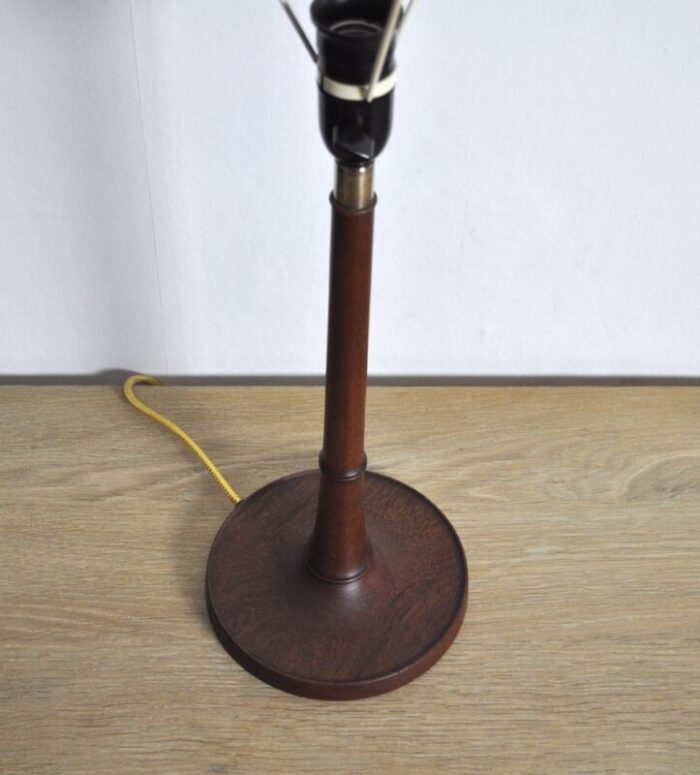 scandinavian modern teak table lamp by le klint 1950s 6