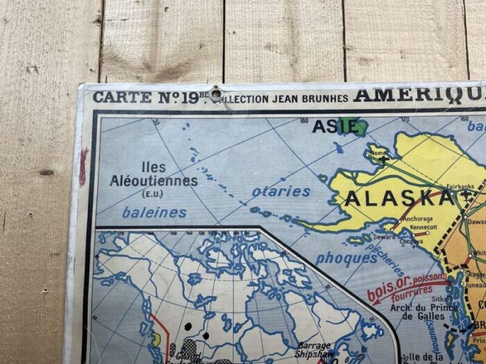 school map of north america n19 from jean brunhes collection 4543