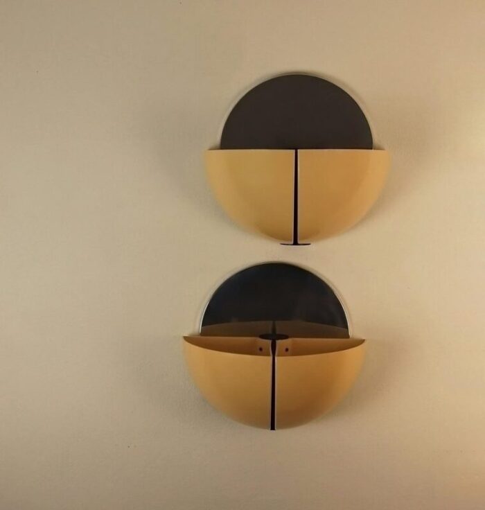 sconces by corrado and luigi aroldi for stilnovo 1973 set of 2 4