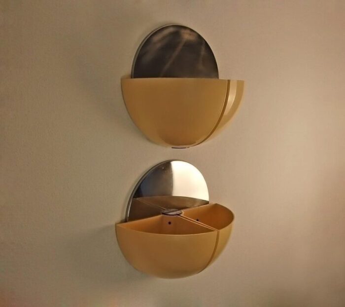 sconces by corrado and luigi aroldi for stilnovo 1973 set of 2 5