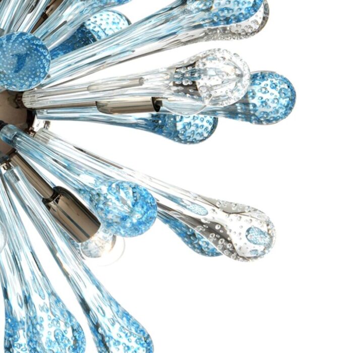 sea blue murano glass drops sputnik chandelier from murano glass 3