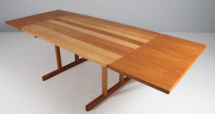 shaker dining table model 6286 attributed to brge mogensen for fredericia denmark 1970s 1496