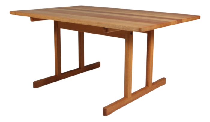 shaker dining table model 6286 attributed to brge mogensen for fredericia denmark 1970s 3165