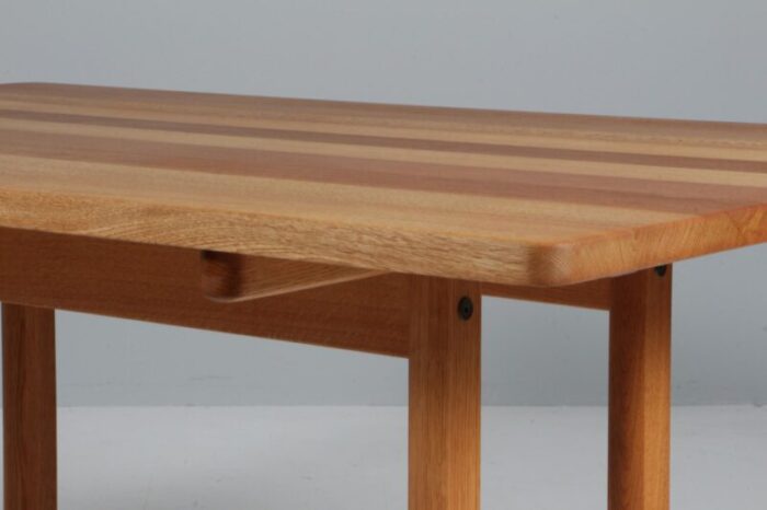 shaker dining table model 6286 attributed to brge mogensen for fredericia denmark 1970s 8154