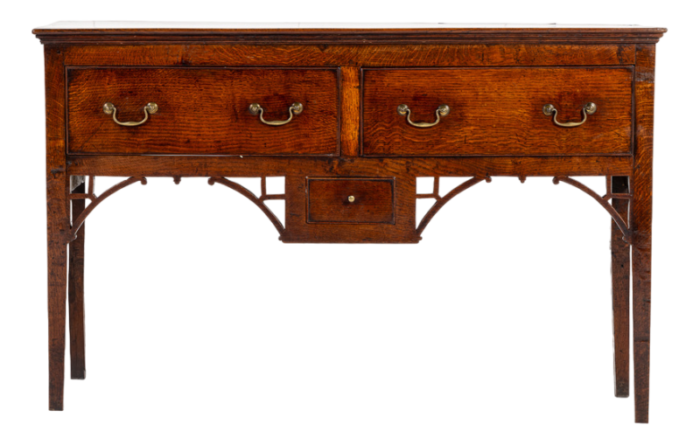 small 18th century english oak dresser base 5096