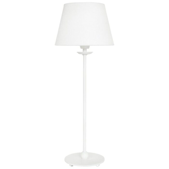 small white uno table lamp from konsthantverk 1