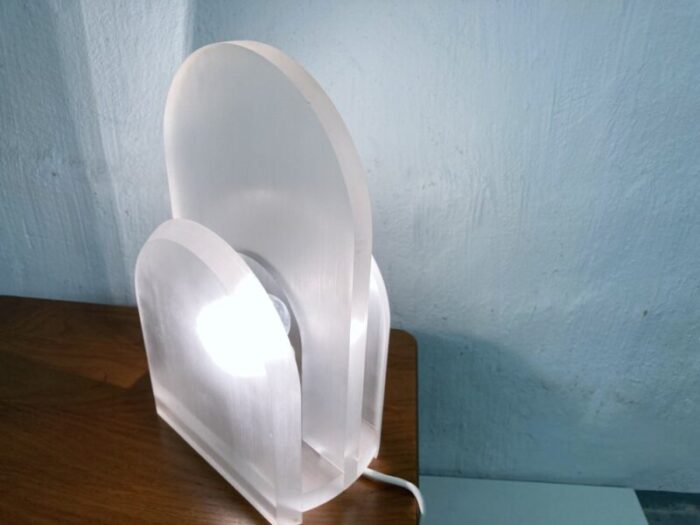 space age acrylic table lamp 1970s 7